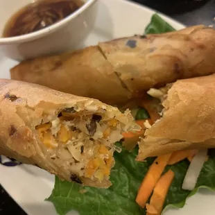 Inside Vegetarian egg roll