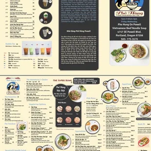 the menu