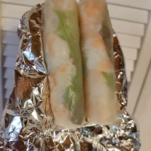 Two summer rolls for $5 cash