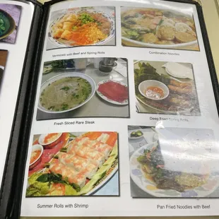 Food picture menu as of 12/24/21
