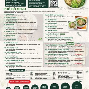 sushi and sashimi, menu