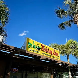 the front of the restaurant