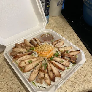 Rice Vermicelli Bowl with Chicken (Take-out)