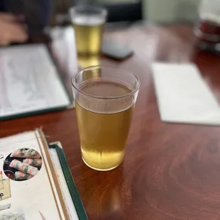 Green Tea. Served as you arrive