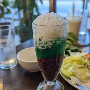a dessert in a glass