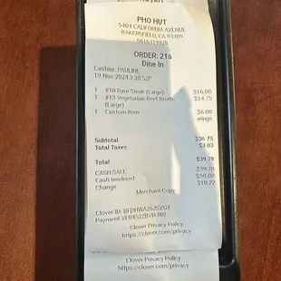 Charged 50% for returned item. The sup should remove the $6 charge and give to our server.