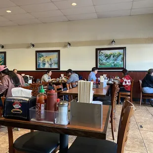 the dining area