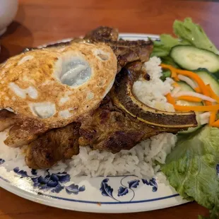 Pork chop &amp; eggs