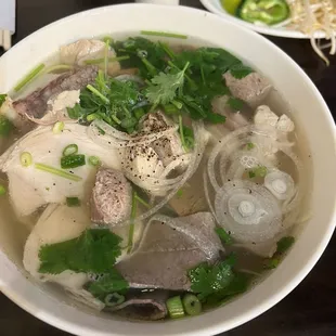 Large Pho Noodle Soup - yum but limited sauces