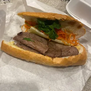 Beef Vietnamese Banh Mi