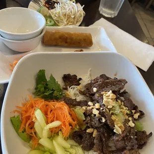 My beef vermicelli (bun Bo nuong)