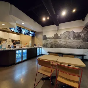 interior, sushi and sashimi