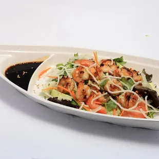 #19 Grilled Shrimps salad