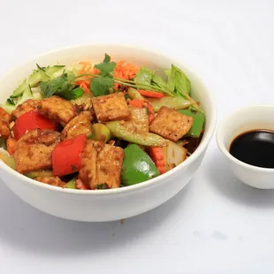 #117   Vermicelli with stir fried and lemon grass sauce