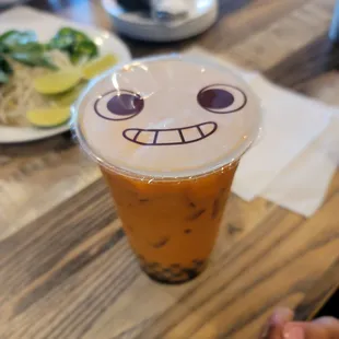 Thai tea boba