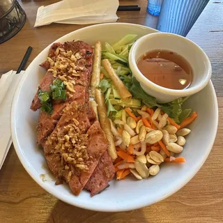 E11. Charbroiled Pork and Fried Crispy Wrap Over Vermicelli