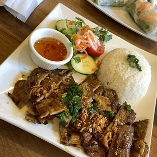 G2. Grilled Pork Over Rice Plate