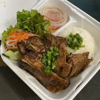 G4. Pork Chop Over Rice Plate