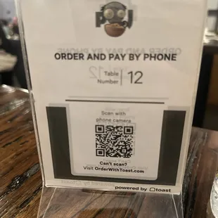 Order without handling physical menus