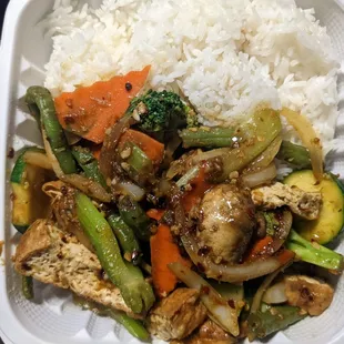 Lemongrass stir fried tofu