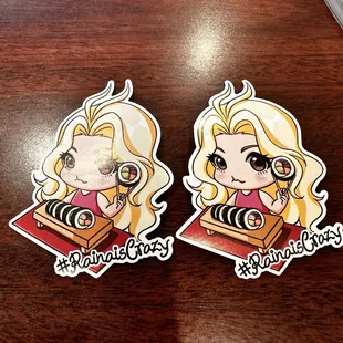 Ran into a famous foodie influencer dining there and received stickers from her #Rainaiscrazy