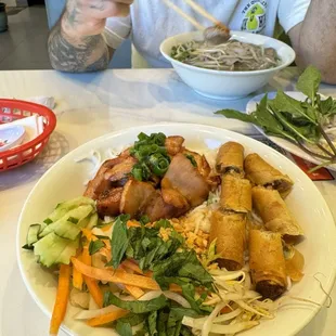 22. BBQ Chicken &amp; Spring Rolls