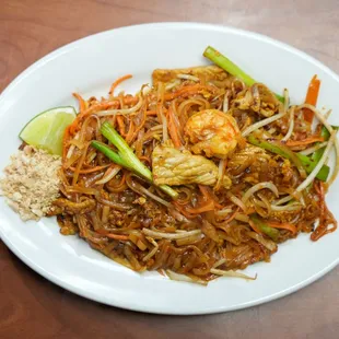 a plate of food on a table