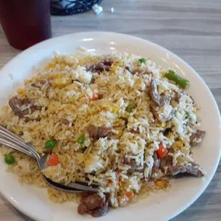 Beef fried rice