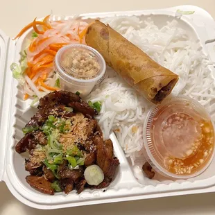 Bún Chả Giò Thịt Heo Nướng