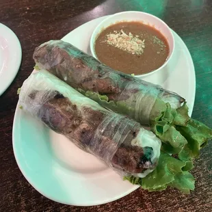 Grilled A7. Gi Cun Tht Nng - grilled pork spring rolls