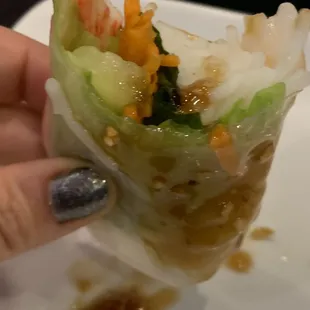 Fresh spring roll... almost gone