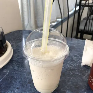 Coconut bubble drink