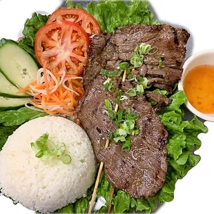 Bún Bò Nớng
 Rice/Vermicelli Bowl w/ Grilled Beef