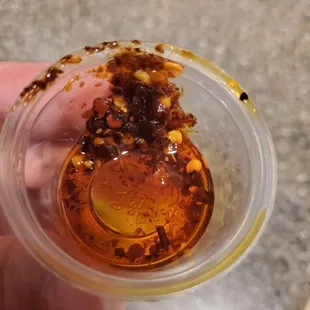 This is the to go side of chili oil WTF!