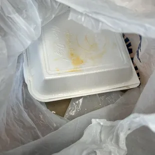 Spilled broth
