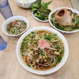 Specialty Pho + bone marrow and meatballs