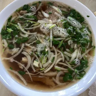 04. Beef Pho with Rare Round Steak, Brisket and Flank