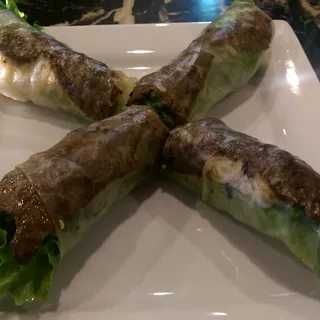 Grilled Beef Spring Rolls