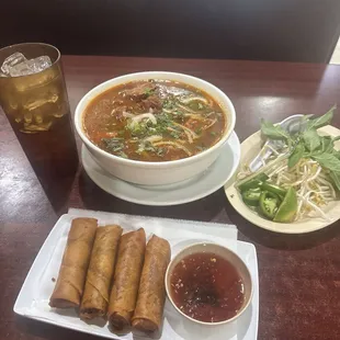Fried spring rolls a the Vietnamese Beef stew was so good!!!