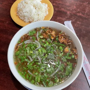pho ga with rice