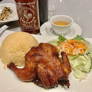 Roasted Cornish Hen And Seasoned Rice