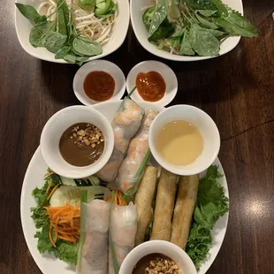 A6. Appetizers Combo $12.95 Four spring rolls and three egg rolls