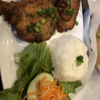 Grilled Pork Chop Rice Plate