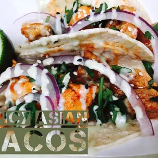 Chicken stir fry, onion, cilantro, and signature jalapeño aioli