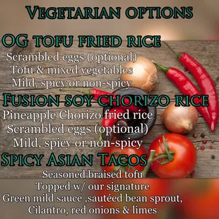 Vegetarian options