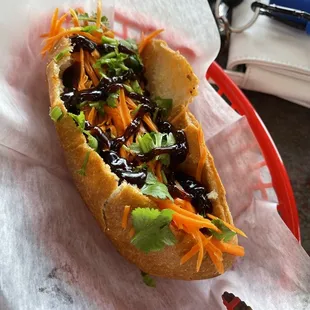 Grilled pork sandwich