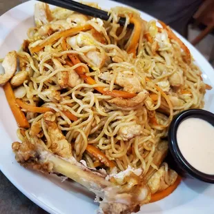 Their version of the Yakisoba...  it was not particularly flavorful...