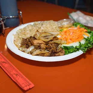 Our Lemongrass chicken and fried rice is a favorite of our customers come try one.