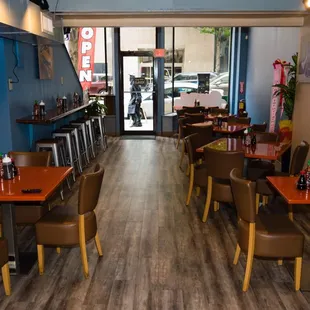 We have more than enough seating downstairs and upstairs for you and your friends to enjoy laughs and lunch together.