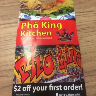 In addition to a fantastic Vietnamese burrito, Food Truck also gave me a $2 off coupon!